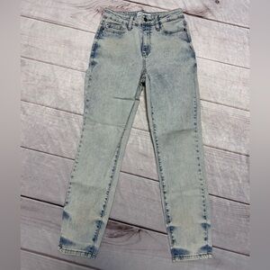 Judy Blue Jeans Women's Size 1/25 Light Blue Acid Wash Slim Fit